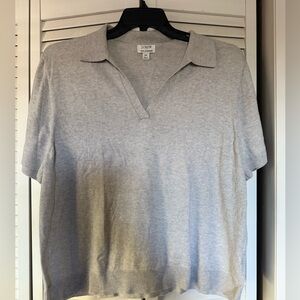 J. Crew Light Gray Cashmere Blend Top